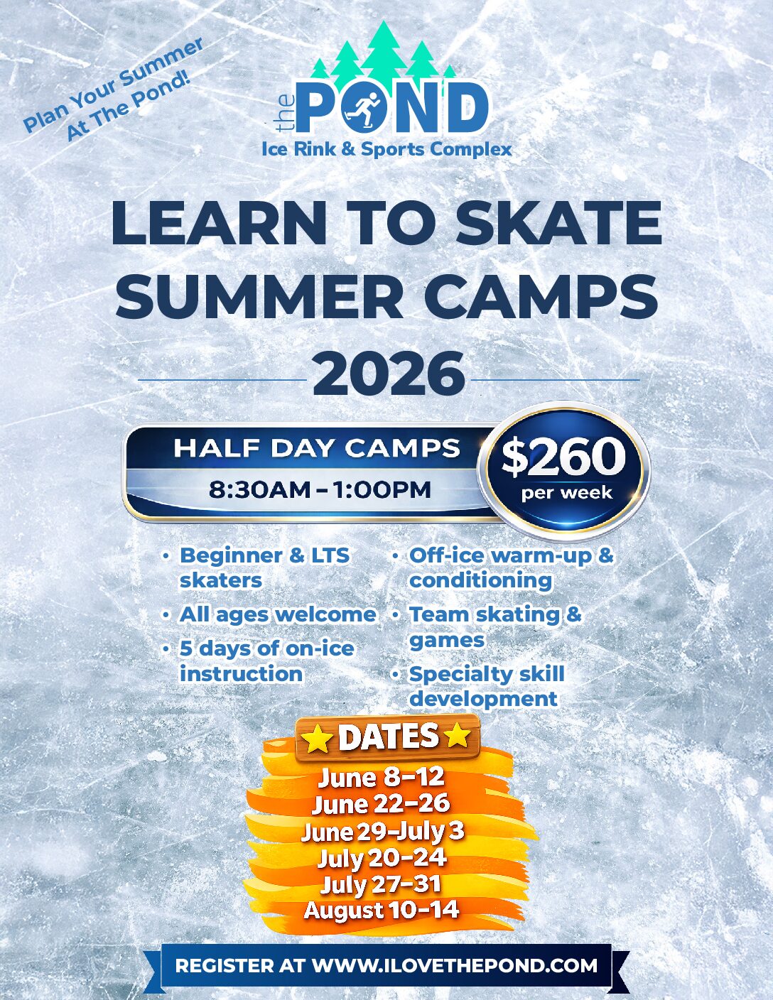 2026 Summer Learn to Skate Camps