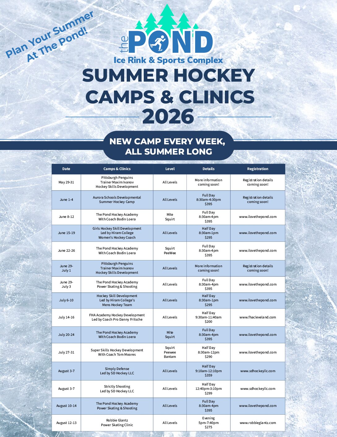 2026 Summer Camps + Clinics