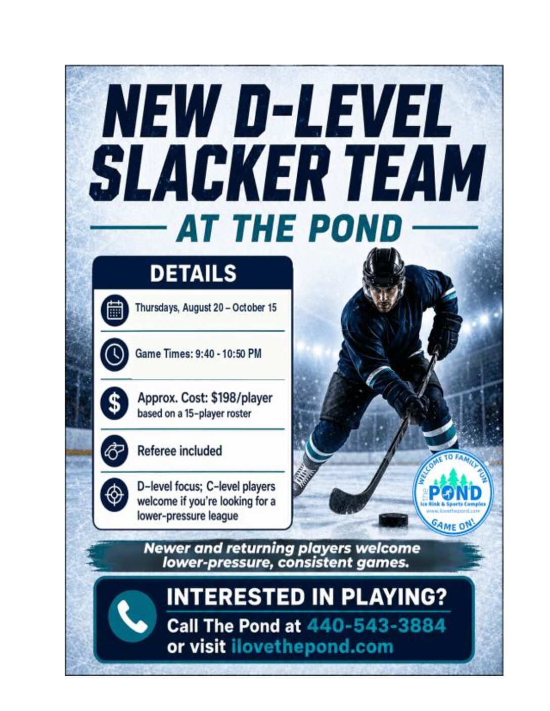 D-Level Slacker League – New Player Registration